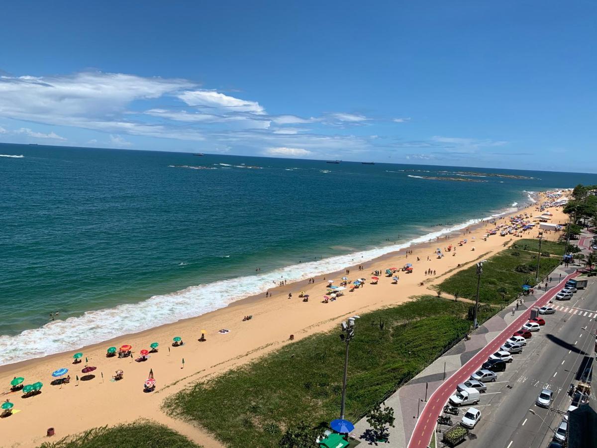 Estiloso e Colorido na Praia da Costa - Pé na areia - Vaga Vila Velha  Exterior foto